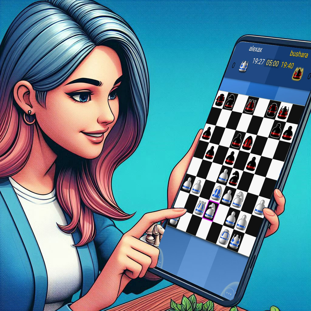 Exciting chess game on a smartphone